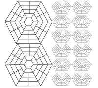 VICASKY Lot de 30 Filets de Protection en Plastique pour Bassin de Piscine, Protection Contre Les hérons, Les Oiseaux Bleus, Les Chats prédateurs, Filet à Six Angles, Couverture Flottante pour évier