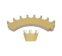 VICASKY Lot de 36 Caissettes à Cupcakes en Papier Doré à Paillettes Forme Couronne, Moules à Muffins Robustes, Emballage pour Pâtisserie, Anniversaire, Mariage et Fêtes, Présentation