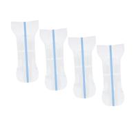 VICASKY Lot de 4 autocollants imperméables pour parties privées Autocollants invisibles Autocollants privés pour femmes Coussinets imperméables pour nager Protège-slips fins Blanc PU
