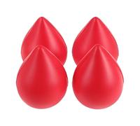 VICASKY Lot de 4 Balles Anti-stress en Polyuréthane Souple, Forme Goutte, Exercice Mains, Soulagement de L'anxiété au Bureau, Jouets Sensoriels pour Gestion du Stress et Rééducation