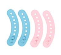 VICASKY Lot De 4 Bavoirs Pour Bébé Bandana Bavoirs En Silicone Sans Manches Couleurs Vives Et Aléatoires