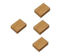 VICASKY Lot de 4 boîtes de rangement pour cartes en bois - Conteneur pratique pour cartes à jouer - Design robuste pour les jeux de cartes - Avec un intérieur généreux - Protège contre la perte et les