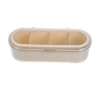 VICASKY Lot de 4 boîtes de rangement pour œufs de beauté avec couvercle, éponge de maquillage, articles de toilette, organisateur de parfum, pour la commode, soins de la peau, maquillage rotatif