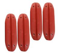 VICASKY Lot de 4 Bouées de Marquage en Mousse Eva Rouge Rigide 36x56x181 Mm pour Pêche, Flotteurs de Corde D'ancre Résistants aux Intempéries, Haute Visibilité, pour Filets,