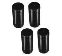 VICASKY Lot de 4 bouteilles de lotion - Distributeur de savon moussant pour les mains - Récipient de voyage - Gloss à lèvres vide - Distributeur de voyage - Abs noirs