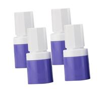 VICASKY Lot De 4 Flacons Vides Pour Crème Solaire Fond De Teint Liquide Produits De Toilette Portables Flacons À Pompe Flacons De Lotion Sous Vide En Polypropylène Violet
