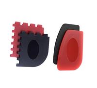 VICASKY Lot de 4 grattoirs pratiques en plastique pour poêle en fer rouge et grattoir de nettoyage efficace pour les grosses saletés
