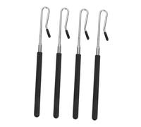 VICASKY Lot de 4 joysticks de marionnettes à main - Baguettes de contrôle pour poupées - Baguettes de contrôle de poupée en métal - Porte-poupée en métal - Support de poupée - Fer - Noir