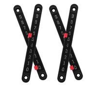 VICASKY Lot de 4 Marqueurs de Score en Plastique Solide pour Foot et Hockey sur Table, Format Compact, Curseur Facile à Utiliser, Accessoires de Jeu de Football de Table et Décoration