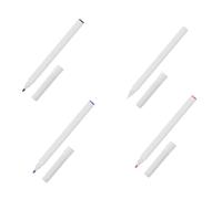 VICASKY Lot de 4 Marqueurs de Tatouage Sourcils 1 Tête Fine Blanc Noir Violet Rouge Utilisation en Salon Maquillage Permanent Piercing