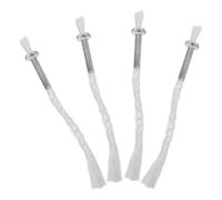 VICASKY Lot de 4 Mèches en Coton Porte-mèche en Fer pour Lampe à Pétrole et Lanterne à Huile, Compatible Cire de Paraffine, Éclairage Intérieur et Extérieur, Jardin, Terrasse, Bar,