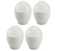 VICASKY Lot de 4 Moules à Œufs pour Micro-ondes en Plastique Cuiseur à Œufs Mini et Portable Tasse de Cuisson Rapide pour Petit-déjeuner Sain et Pratique Outil de Cuisson sans Huile