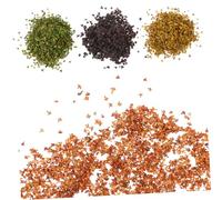 VICASKY Lot de 4 paquets de jardins féériques, maisons de poupée et dioramas jaune automne marron sec