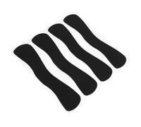 VICASKY Lot de 4 Patchs en Silicone Noirs Ondulés pour Extensions de Cils Coussinets Réutilisables Isolants et Protecteurs Taille Large pour Pose et Permanente de Cils Confort et