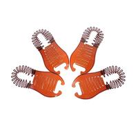 VICASKY Lot de 4 peignes banane pour la création de cheveux Outil de verrouillage flexible pour dreads et coiffures tressées pour cheveux fins et épais Clips de couleur thé pour femmes