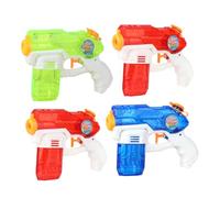 VICASKY Lot De 4 Pistolets à Eau D'été pour Garçon Et Filles, Plastique Solide, Design Presse Facile, Jouet Aquatique D'extérieur pour Plage Et Piscine, Jeu De Bataille d'eau Été