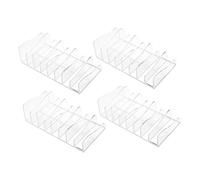 VICASKY Lot De 4 Plateaux De Rangement pour Fards À Paupières Organiseur De Maquillage Support De Rangement pour Fards À Paupières Petit Séparateur De Maquillage pour Les Lèvres