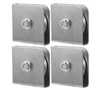 VICASKY Lot de 4 Poulies Carrées en Acier Inoxydable pour Mât de Drapeau Extérieur Système de Levage Résistant aux Intempéries Accessoires Solide pour Mâts Compatibles Usage Extérieur