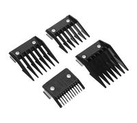 VICASKY Lot De 4 Sabots De Tondeuse à Cheveux, Guides Pratiques En Acier Boucle De Serrage, Tailles 3 6 9 12 Mm, Accessoires De Coiffure Professionnels Pour Usage Domestique Et Salon