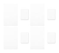 VICASKY Lot de 4 sets de Tampons en Silicone Lavables pour Nail Art Petits Tampons Carrés Racloir Kit de Stamping Ongles Précis et Polyvalent Manucure Artistique à Domicile et Salon