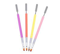 VICASKY Lot de 4 stylos de nail art double face et dessin d' DIY Outil de nail art pour manucure et design d'