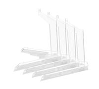 VICASKY Lot de 4 supports de modélisme pour avion - Figurines d'action debout - Figurine d'action debout - Base d'action - En plastique transparent