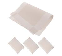 VICASKY Lot de 4 Tapis de Table Tissés Russes Blancs pour Nail Art, Coussinets de Manucure Souples et Réutilisables, Tapis de Protection Multifonction pour Table Professionnelle