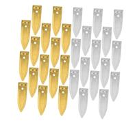 VICASKY Lot de 40 plaques de cuivre et de zinc pour les expériences de batterie DIY - Jeu d'électrodes stables et pratiques pour la physique et les projets d'apprentissage en chimie pour les cours