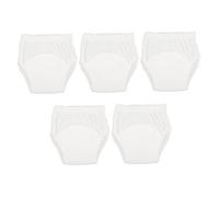 VICASKY Lot de 5 culottes d'apprentissage pour bébé - Sous-vêtements de rechange pour couches - Culotte d'entraînement pour bébé - En pur coton - Blanc