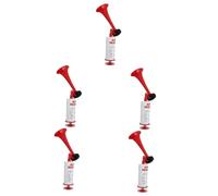 VICASKY Lot de 5 klaxons manuels - Klaxon de pompe à air à main - Bruit puissant - Klaxon de vélo électrique - Klaxons pour vélos - Cornes à air comprimé - Pour camions et bateaux - Bruit en métal
