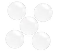 VICASKY Lot de 5 lentilles convexes de 50 mm de diamètre - Double verre convexe - Longueur focale : 100 mm - Pour laboratoires d'enseignement