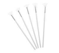 VICASKY Lot De 5 Pinceaux Visage Éventail Taille Moyenne Fibres Synthétiques Doux Pour Femmes Application Masque Facial Maison Voyage