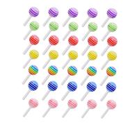 VICASKY Lot De 50 Accessoires Nail Art Sucettes 3d Multicolores Petites Décorations Manucure Diy Pour Femmes Usage Fêtes