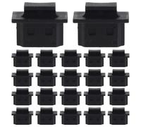 VICASKY Lot de 50 Capuchons Anti-poussière pour Carte Graphique, en | Bouchon anti-poussière pour interface moniteur, couvercle d'interface de périphérique, bloque les corps étrangers,