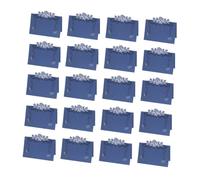 VICASKY Lot de 50 Cartes de Nom de Table Bleu Style Européen en Papier Vintage Marque-Place Mariage Décoratif pour Fête pour Banquet Anniversaire et Réception