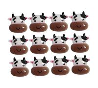 VICASKY Lot de 50 Décorations Ongles DIY en Résine Forme Vache Laitière pour Nail Art Créatif, Délicat et Unique, pour Manucure à Domicile Bal