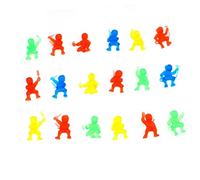VICASKY Lot de 50 Figurines Mini Ninja en Plastique TPR Légères pour Décoration de Maison et Intérieur de Voiture, Jouets Ninja Miniatures pour Salon Couleur Aléatoire