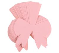 VICASKY Lot De 50 Marque-Places Mariage Rose Avec NœUd 3D Cartes De Table Nom Manuscrites Pour RéCeption Baby Shower FêTe Organisation SièGes
