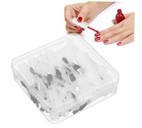 VICASKY Lot de 50 pinceaux de rechange pour vernis à ongles liquide, flacons de vernis à ongles gel, applicateurs pour vernis précis et applications d'art des ongles