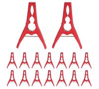 VICASKY Lot de 50 Pinces à Lier la Vigne en Plastique pour Jardin, Clips de Fixation pour Plantes Grimpantes et Tomates, Grand Modèle Dents de Positionnement, Support Stable pour Culture