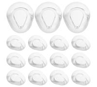 VICASKY Lot de 50 Plaquettes Nasales en Silicone Souple Goutte D’Eau Antidérapantes pour Lunettes Coussinets Universels Confort Remplacement Facile pour Montures Variées Usage