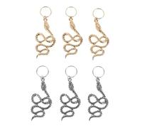 VICASKY Lot de 6 accessoires pour dreadlocks - Accessoires pour tresses - Accessoires pour cheveux - Accessoires de cheveux serpents pour tresses - Accessoires de renaissance - Accessoires pour femme