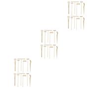 VICASKY Lot de 6 accessoires pour tables à sable - Bac à sable en bois - Décoration à la main - Jardin zen japonais - Râteau zen professionnel - Mini accessoire miniature - Outil de tissage - Bambou