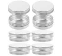 VICASKY Lot de 6 Boîtes de Rangement Hermétiques en Aluminium 30 Ml Petits Contenants Multifonctions pour Voyage Cosmétiques Gloss à Lèvres et Bijoux