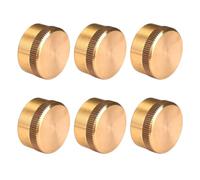 VICASKY Lot de 6 bouchons de bouteille en laiton massif pour une connexion sûre avec les réchauds à gaz pour camping, barbecue et camping-car, hermétiques pour bouteilles de gaz