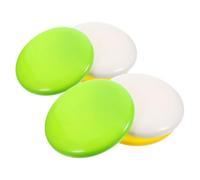 VICASKY Lot de 6 Disques de Disc Golf Grosse Taille en Polyéthylène Solide Kit 2 Disques Blancs 2 Jaunes et 2 Verts Marqueurs Mini Putter pour Débutants et Amateurs de Plein Air
