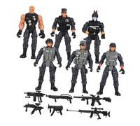 VICASKY Lot de 6 Figurines de Soldat Flexibles en Plastique Modèles de Scène Réalistes Articulations Mobiles Éducatif pour Jeux Interactifs et Décoration Intérieure