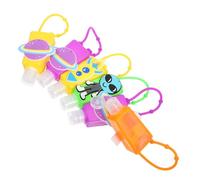 VICASKY Lot de 6 Flacons de Voyage 30 Ml Étui Silicone Motifs Cartoons, Bouteilles Étanches Réutilisables pour Lotions et Savons, Garçon et Filles et Usage Portable, Couleur Aléatoire