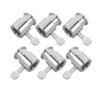 VICASKY Lot de 6 Manchons Pratiques en Fer pour Barbecue à Gaz, Accessoires Résistants la Chaleur pour Brochettes, Limiteurs de Rotation pour Cuisson Extérieure