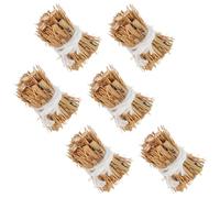 VICASKY Lot de 6 Mini Meules de Foin 25 CM en Paille Naturelle Décor Miniature pour Maison de Poupée Accessoires de Jardin et Scènes de Diorama Ornement Réaliste pour Décoration